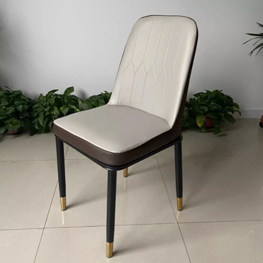 Metal Frame PU Seat KD Dining Chair