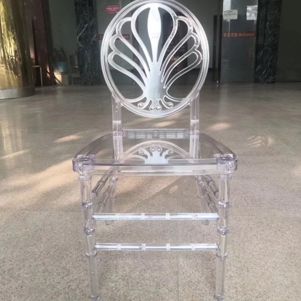 Clear PC Queen Back Chair