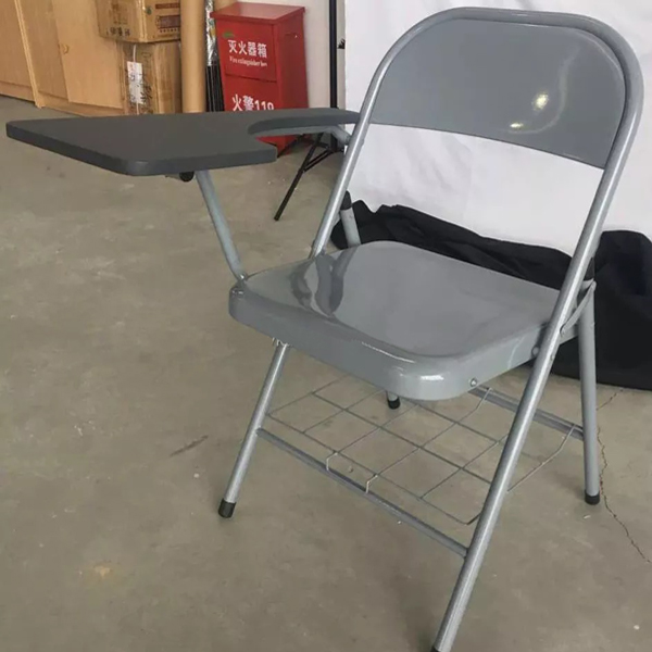 PU Seat Folding Chair with Write Pad